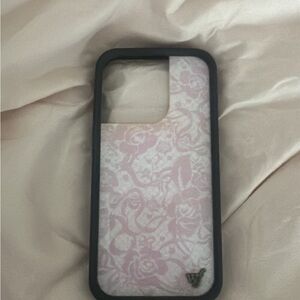 Wildflower phone case in Pink Lace